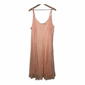 Torrid Peach Pink Dress Size 3X Women Plus Size Flowy Casual Spring Summer